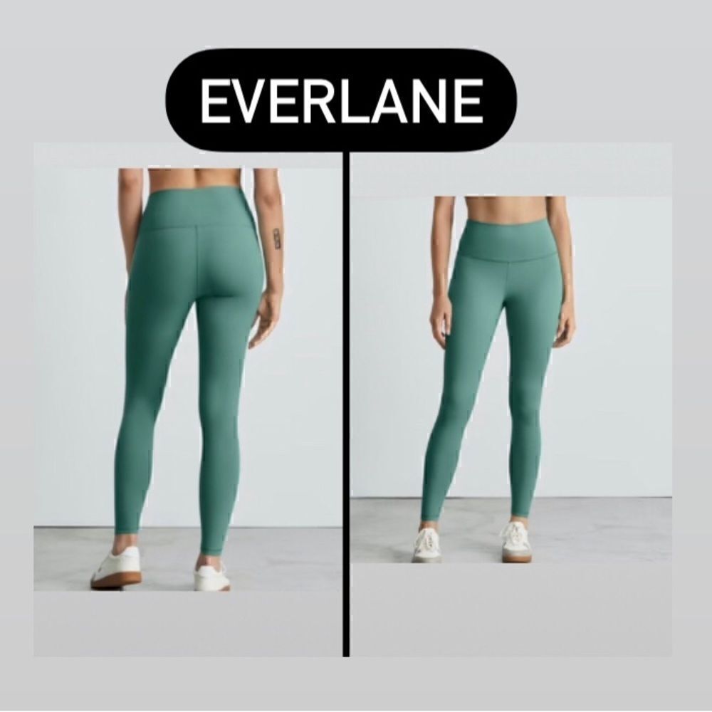 EVERLANE green leggings yoga pants activewear athletic training women’s Medium